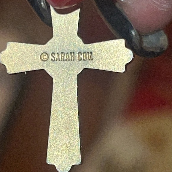 Vintage - Sarah Coventry Golden Cross & Silver North Star Necklace - Picture 7 of 7